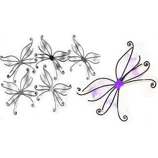 Schmetterlingsflügel violett