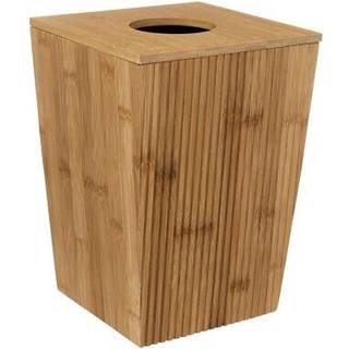 Papirkurv i bambus - Natur - 19,5cm x 19,5cm x 26,4cm - Adeline