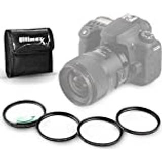 77 mm Ultimaxx Professional Fire Stykke HD Makro N?rbillede Filters?t (1 2 4 10 Diopterfiltre) til kameralinse med 77 mm filtertr?d og beskyttels