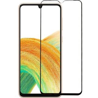 2-PAK SKALO Samsung A34 5G FULL-FIT Hærdet Glas Skærmbeskyttelse
