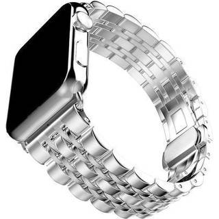SKALO metal armbånd 5-link Apple Watch 42/44/45/49mm - Sølv