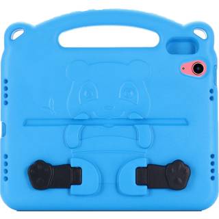 iPad 11" (2025) / iPad 10.9" (2024/2022) Cover til Børn - Panda Kickstand Cover - Blå