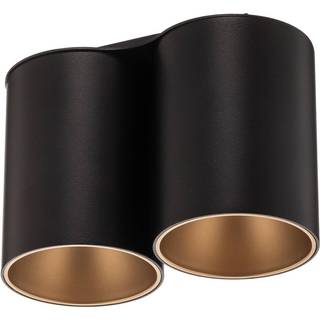 Loftlampe Eye Tone II, sort/guld