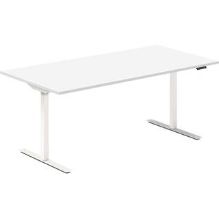 Hæve-sænkebord DNA, Hvid 2000x800mm 2-ben/Hvid