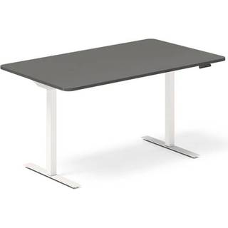 Hæve-sænkebord DNA, Antracit 1400x800 mm 2-ben/Hvid