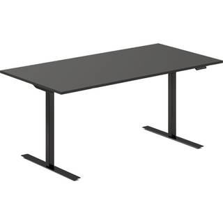 Hæve-sænkebord DNA, Antracit 1600x800 mm 2-ben/Sort
