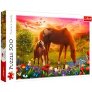 Trefl Hästar På Ängen Puslespil 500 Brikker