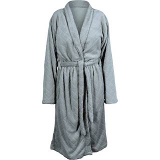 Morgenkåbe - Str. L/XL - Mint farvet - Coral fleece blød badekåbe - Borg Living