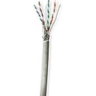 Nedis Netværkskabel Roll | CAT6 | Solid | S/FTP | CCA | 305.0 m | Indendørs | Runde | PVC | Grå | Trækboks