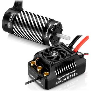 HobbyWing - HW38010604 - EZRun Max5 HV G2 Fartregulator og 56118SD 1100KV Brushless Sensor Motor