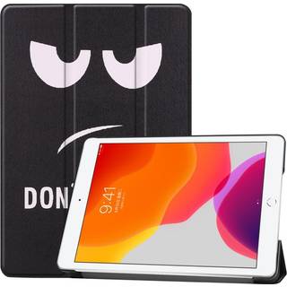 iPad 10.2" (2021 / 2020 / 2019) Tri-Fold Flip Cover I Læder - Don&#39;t Touch Me