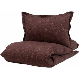 Borås Cotton Bianca Sengesæt Aubergine 150x210 cm