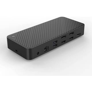 NÖRDIC DisplayLink USB-A & USB-C tredobbelte skærme Dockingstation 1 til 11 4K60Hz 2xUSB-C 3xUSB-A Mac M1 M2 Thunderbolt 3 & 4