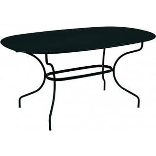 Fermob - Opéra+ Oval Table 160 x 90, Liquorice - Udendørs spiseborde - Sort - Metal