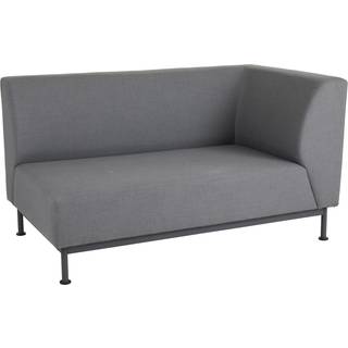 Brafab Norrsken 2-personers ende venstre Antracit med grå hynde 147 x 86 cm