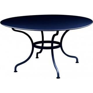 Fermob - Romane Table Ø 137 cm, Deep Blue - Udendørs spiseborde - Blå - Metal