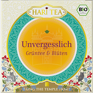 Hari Tea Forget Me Not m. Grøn te og blomster - Økologisk - 10 breve