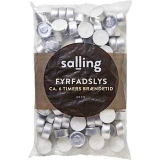 Salling fyrfadslys 100-pak - Hvid (På lager i varehus)
