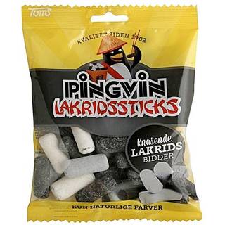 Pingvin Lakridssticks 200 g.