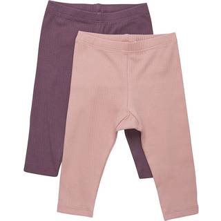 Minymo Børne Leggings i økologisk bomuld - Misty Rose - 68