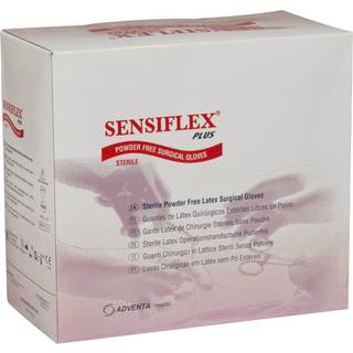 Sensiflex Operationshandske Plus latex pudderfri str 8,5 natur