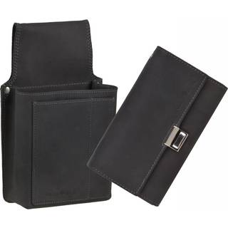 Profi Kellnerbörse und Holster im SET schwarz VINTAGE BLACK 1785
