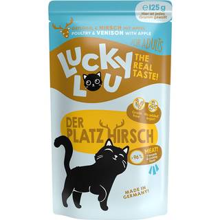 Lucky Lou Adult Fjerkræ og hjort med æble 119.60 DKK/1 kg (16 x 125.0g)