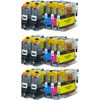 Kompatible blækpatroner Brother LC 223, 15 stk. rabatpakke 186 ml