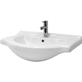 ML Design keramisk vask hvid 77x21,5x51,5 cm, indbygningsvask