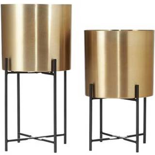 Potteskjuler'sæt Mina i metal, 2 stk.