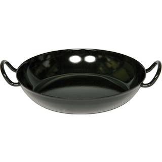 Riess Classic Schwarzemaille Schlemmerpfanne 30 cm - Emaille - Schwarz