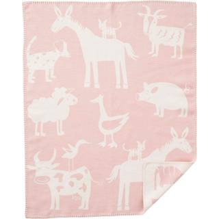 Klippan Yllefabrik Farm Tæppe Lyserødt One Size      Unisex