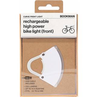 Bookman Curve Forlygte USB LED - Hvid