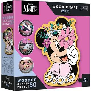 Trefl Wood Craft Junior Minnie Mouse Puslespil 50 Brikker