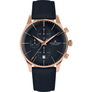 Jacques Lemans 1-2163F London Herren Chronograph 40mm 5ATM