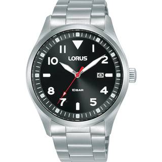Herre Lorus RH923QX9 Sort Sølv Ur