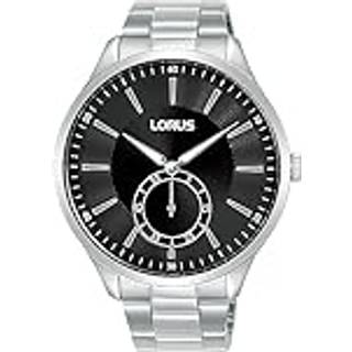 Stilfuld Mænds Lorus RN465AX9 Sort Sølv Ur