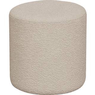 Ejby puf i bouclé, beige, Ø34 x 36 cm