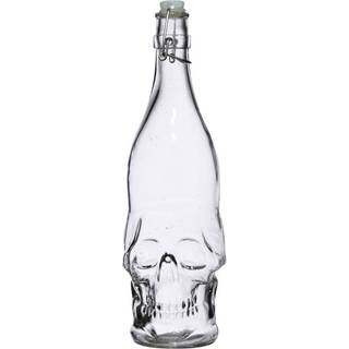 Totenkopf Wasserflasche mit Bügelverschluss 1L