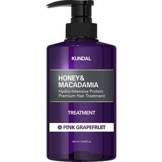 KUNDAL Honey & Macadamia Pink Grapefruit Intensiv fugtende behandling til tørt og skadet hår 500 ml - 500 ml