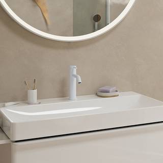 Hansgrohe Tecturis S håndvaskarmatur 110 m/bundventil og CoolStart i Mat hvid