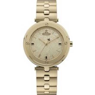 Vivienne Westwood Whitehall Quartz Gold Dial Gold Stainless Steel Bracelet Ladies Watch VV287CPGD