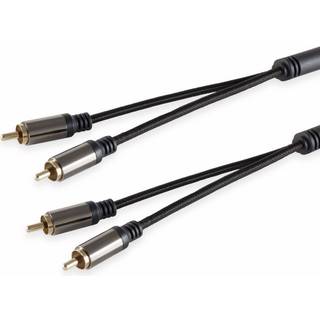 Premium Phono kabel - BlackCotton serie - 5 m