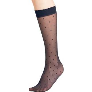Falke Women Seasonal Dot Knee High 15 Den - Navy-2 - Str 39/42
