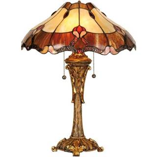 Cambria stilfuld bordlampe i Tiffany-stil