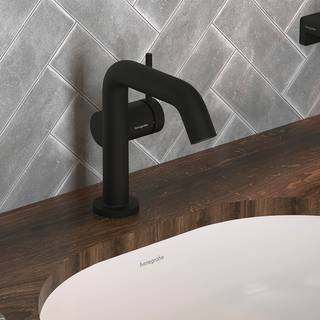 hansgrohe Tecturis S 1-grebs håndvaskarmatur 130mm tud t/hv u/bv mat sort