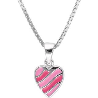 trendor 41676 Kinder-Halskette Silber 925 Collier mit Herz-Anhänger