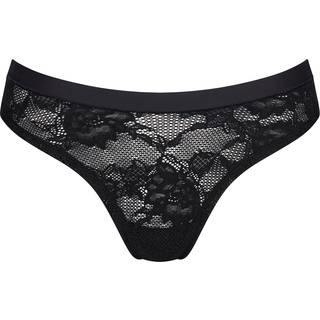 Smart Deco High Leg String Ex - Trusse - Sort