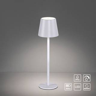 JUST LIGHT. Euria LED-bordlampe, hvid, jern, IP54