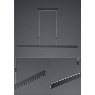 Delta LED-pendel, 130 cm, sort
